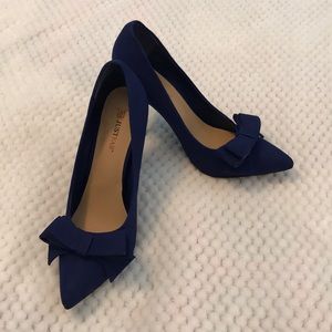 Blue high heel 4 inches